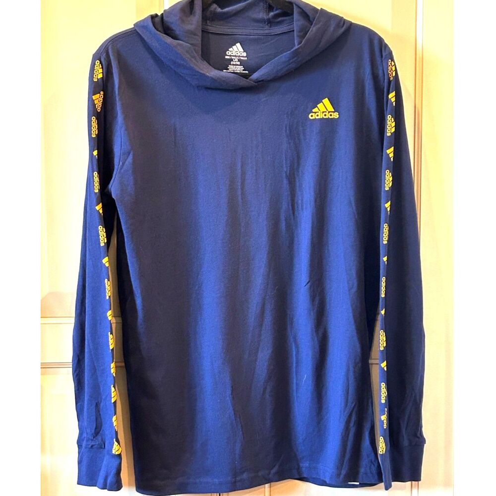 adidas Hoodie Long Sleeve T-Shirt - Size 14/16 - NWT